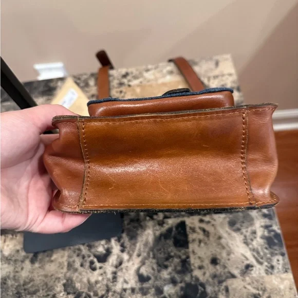 Patricia Nash Denim Leather Colorblock Lari Crossbody - Picture 10 of 16